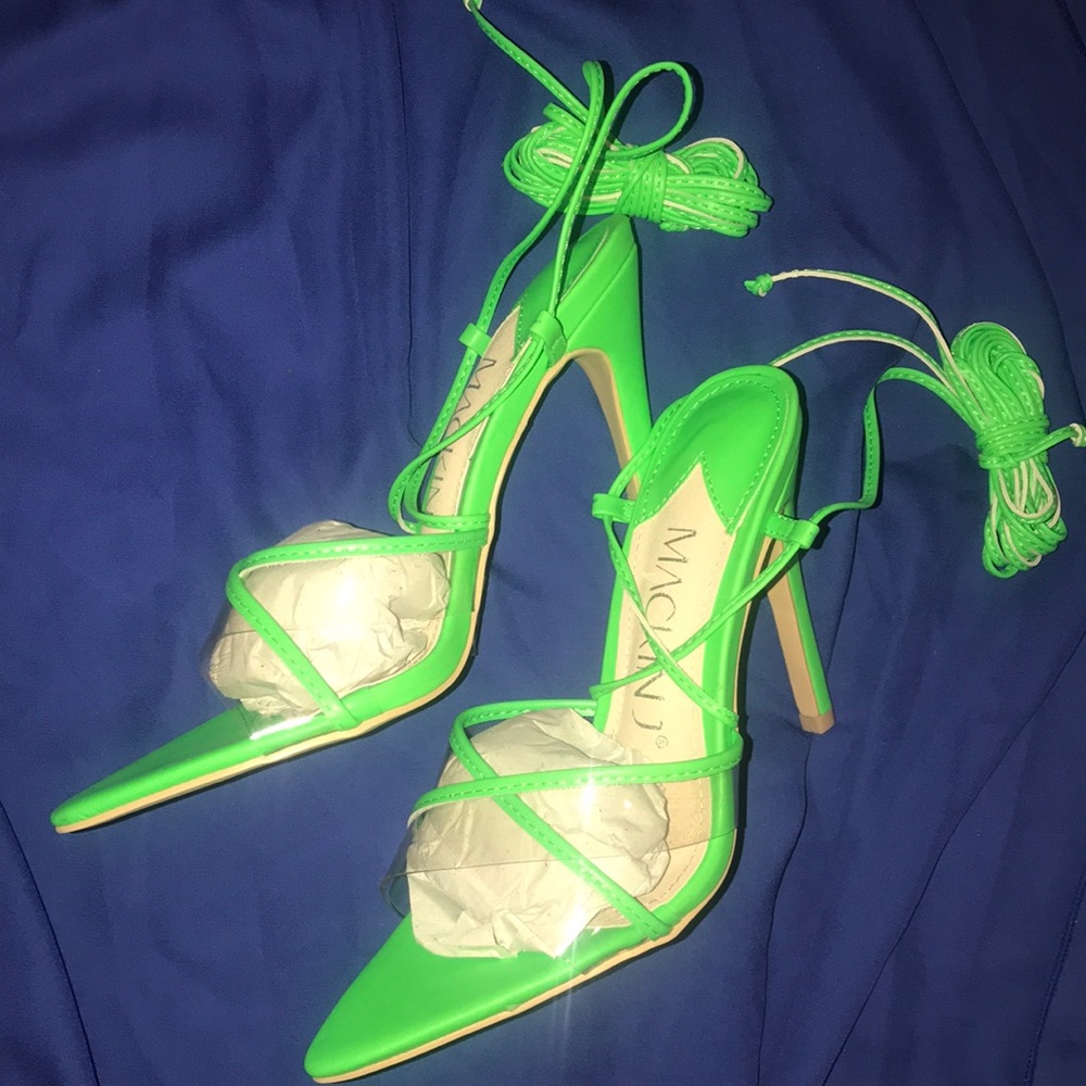 Lime green heels